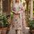 Grey color smart mul cotton fabric designer printed suit for girls