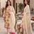 Cream color smart beautiful ethnic salwar kameez for ceremonial looks