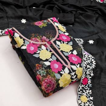 Black color smart beautiful ethnic salwar kameez for ceremonial looks 2
