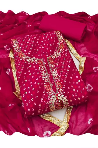 Pink color smart and designer jam cotton salwar kameez