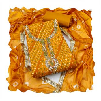 Yellow color smart and designer jam cotton salwar kameez 2