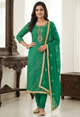 Rama color smart and designer jam cotton salwar kameez 1