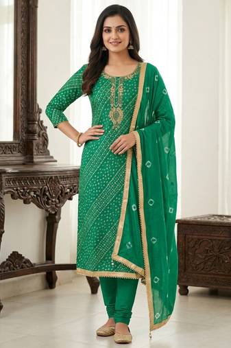 Rama color smart and designer jam cotton salwar kameez