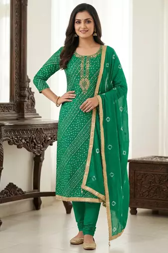 Rama color smart and designer jam cotton salwar kameez