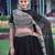 Premium Black Party Wear Lehenga Choli with Floral Border Dupatta