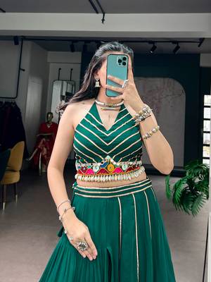 Navratri Special Gamthi Work Lehenga with Blouse 2