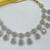 Lavender  necklace set with earrings & maang tikka | kundan & agate stone | lekar gold plating