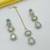 Pista necklace set with earrings & maang tikka | kundan & agate stone | lekar gold plating