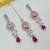 Rani set with earrings & maang tikka | kundan & agate stone | lekar gold plating