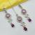 Purple green set with earrings & maang tikka | kundan & agate stone | lekar gold plating