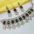 Maroon green color necklace set with earrings & maang tikka | kundan & agate stone | lekar gold plating