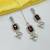 Majnat color necklace set with earrings & maang tikka | kundan & agate stone | lekar gold plating
