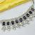 Purple color necklace set with earrings & maang tikka | kundan & agate stone | lekar gold plating