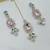 Beby pink color necklace set with earrings & maang tikka | kundan & agate stone | lekar gold plating