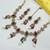Maroon green color necklace set with earrings & maang tikka | kundan and agate stone | antique gold plating