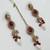 Maroon green color necklace set with earrings & maang tikka | kundan and agate stone | antique gold plating