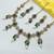 Green color necklace set with earrings & maang tikka | kundan and agate stone | antique gold plating