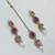 Purple color necklace set with earrings & maang tikka | kundan and agate stone | antique gold plating