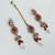 Majanta color necklace set with earrings & maang tikka | kundan and agate stone | antique gold plating