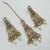 L c t color necklace set with earrings & maang tikka | kundan and agate stone | antique gold plating