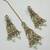 Pista color necklace set with earrings & maang tikka | kundan and agate stone | antique gold plating