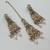 Beby pink color necklace set with earrings & maang tikka | kundan and agate stone | antique gold plating