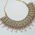 Beby pink color necklace set with earrings & maang tikka | kundan and agate stone | antique gold plating