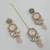 Pink color necklace set with earrings & maang tikka | kundan & agate stone | lekar gold plating