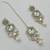 White color necklace set with earrings & maang tikka | kundan & agate stone | lekar gold plating