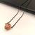 Traditional mangalsutra with peach kundan pendant, black bead chain, gold-toned, ethnic indian jewellery