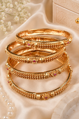 Floral Accent Heritage Bangle 1