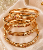 Floral Accent Heritage Bangle