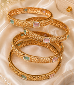 Heritage Vinework Pastel Stone Bangle