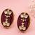 Pearl Pendant Necklace Set for Women | Multi-Layer Pearl Necklace with Matching Earrings | Red 