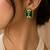 Pearl Pendant Necklace Set for Women | Multi-Layer Pearl Necklace with Matching Earrings |Green
