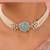 Pearl Choker Jewellery Set for Women | Floral CZ Necklace Set with Earrings