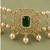 Pearl Choker Necklace Set for Women | Bridal Jewellery Set with Earrings | Green 