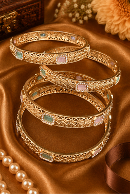 Heritage Vinework Pastel Stone Bangle 2
