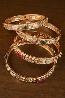 Premium Meenakari and Stone Accent Bangle 3