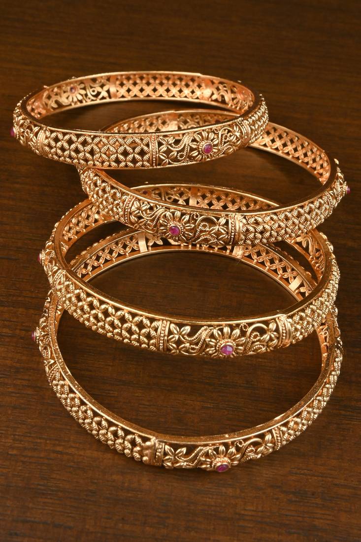 Heritage Floral Lattice Bangle