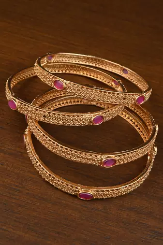 Ruby Accent Heritage Bangle