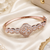 Rose gold finish lumina bloom bracelet