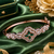 Rose gold finish emeraldia bracelet