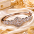 Rose gold finish lumina bloom bracelet