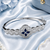 RHODIUM FINISH OCEANIQUE BRACELET