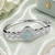 Rhodium finish mintara bracelet