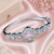 Rhodium finish blushmere bracelet