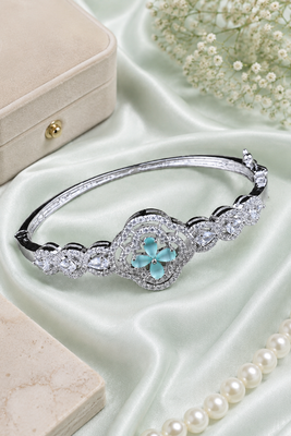 Rhodium finish mintara bracelet 2