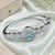 Rhodium finish mintara bracelet