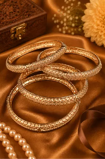 Classic Heritage Gold Plated Bangles